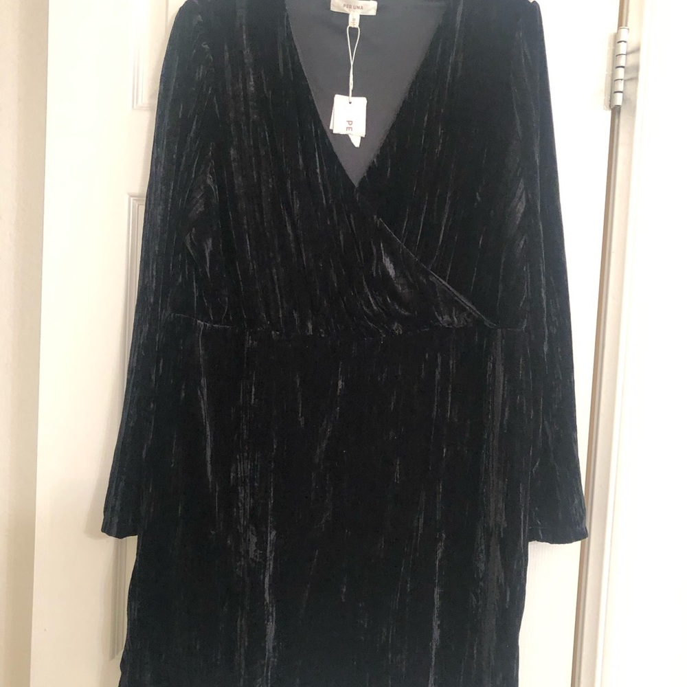 Elegant Black Velvet Dress